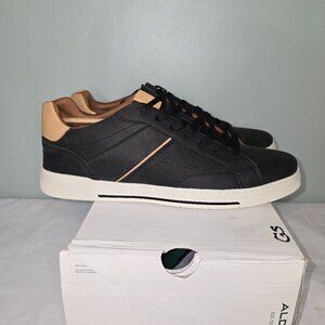 Aldo Matchpoint Low Top Sneaker in Black, Men's Size 13, NIB, Box has flaws